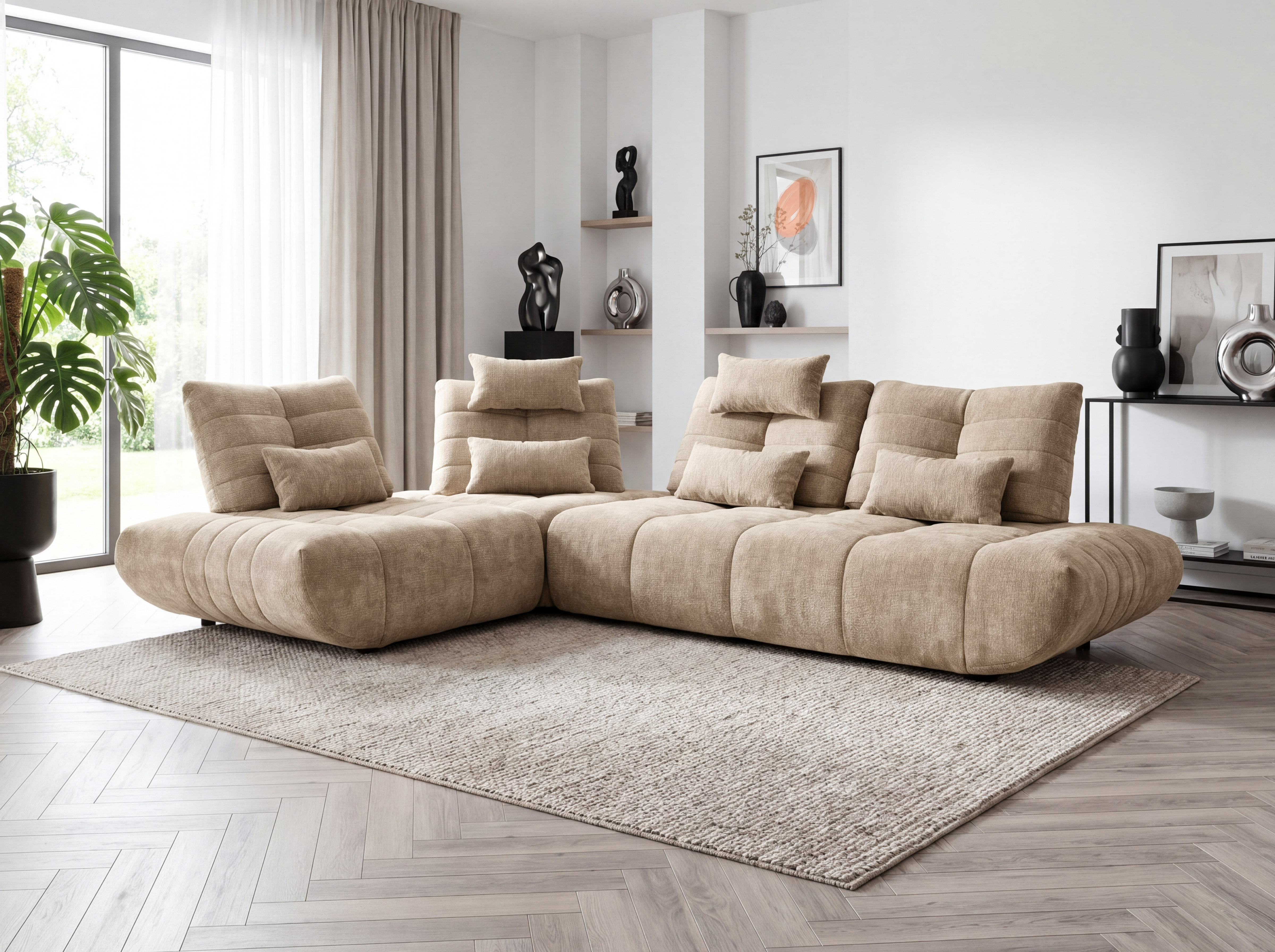 VIVRA (II gr.) minkštas kampas (Madera-17) K | Baldų turgus